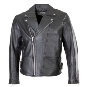 Classic leather patrol jacket for rocks and bikers 101